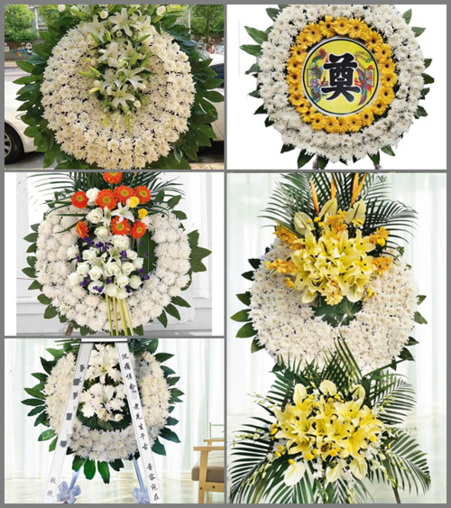 广东广州市花都区花东镇山下村花圈速递